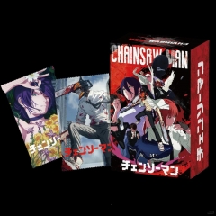 Chainsaw Man Cartoon Anime Card Packs Booster Pack Paper Cards
