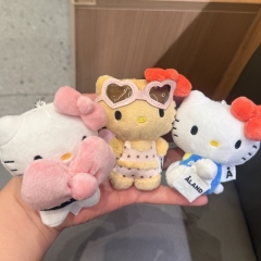 10CM 第九弹联名黑皮墨镜甜筒泳衣蝴蝶结侧坐猫咪毛绒公仔挂件礼物挂饰