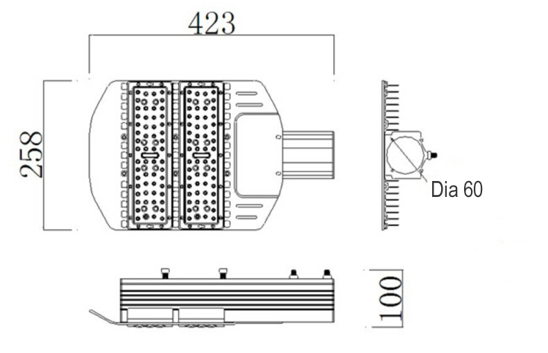 100w-modular-led-street-light-size