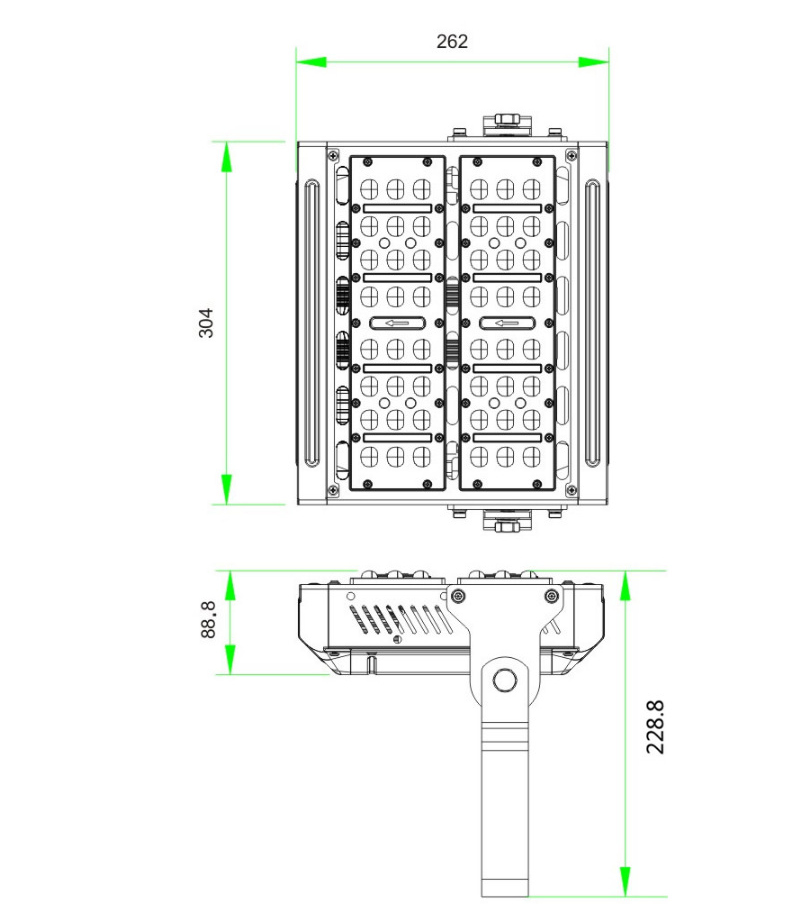 100w-led-tunnel-light-size