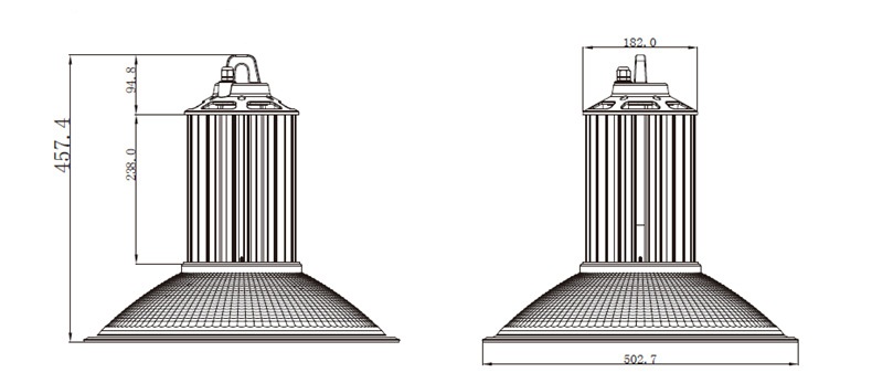 150w-led-high-bay-light-size