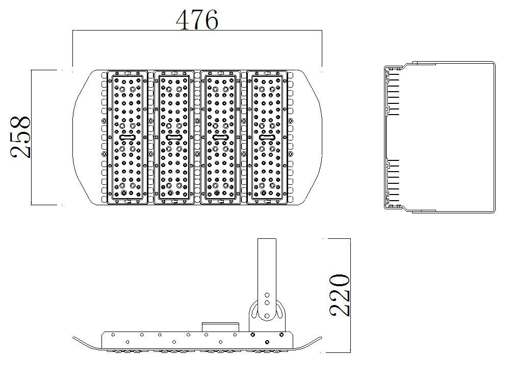 100w-led-tunnel-light-fixtures-size