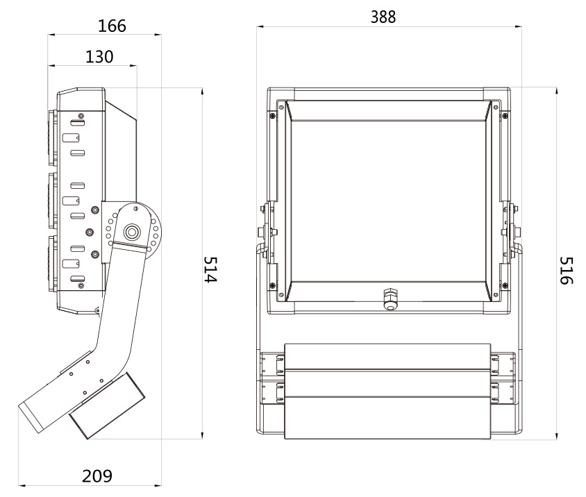 300w-led-high-mast-light-size