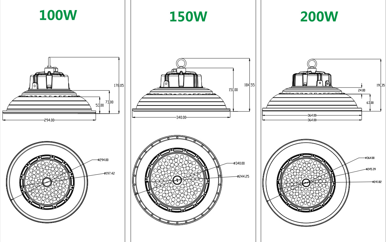 dust-proof-ufo-led-high-bay-light-size