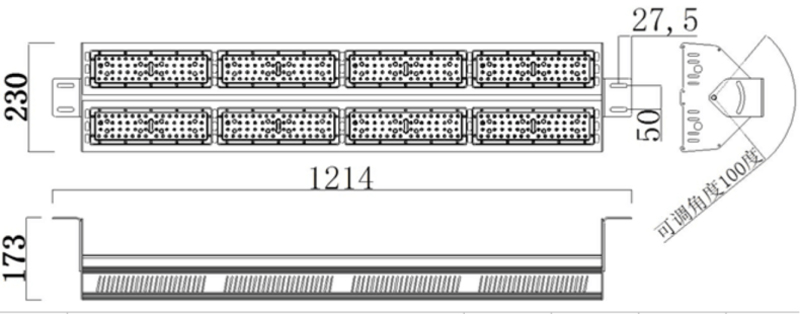 400w-linear-led-high-bay-light-size