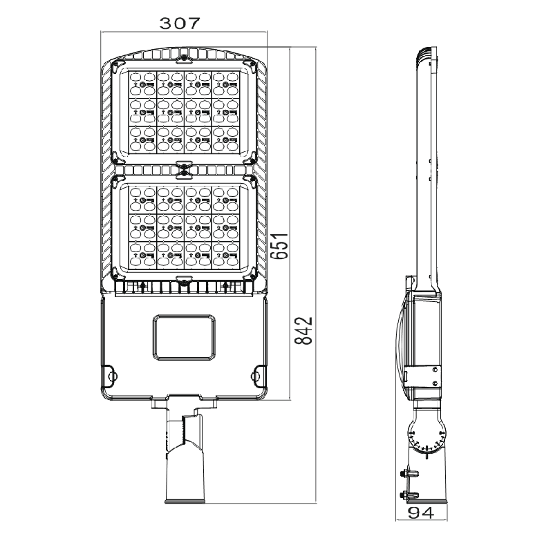 300w-led-parking-lot-light-size