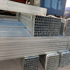 220g/m2 Hot Galvanized Rectangular Steel Pipe /Tube for Mauritius