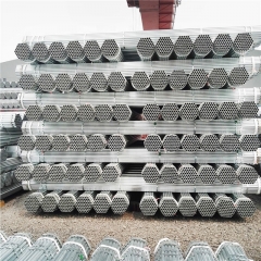 Hot DIP Zinc Galvanized Carbon Construct ERW Steel Pipe/Tube in Stock