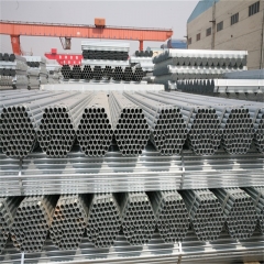 Hot DIP Zinc Galvanized Carbon Construct ERW Steel Pipe/Tube in Stock