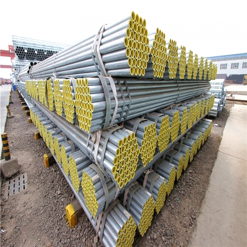 China Shengteng Brand Metal Material BS 1387 Hot DIP Galvanized ERW Water Steel Pipe