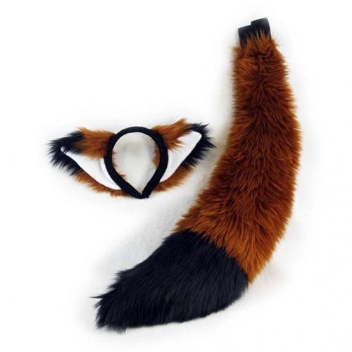 Wolf Copper Cat Ear And Tail