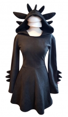 Zwart-Wit Draak Kigurumi Dresses