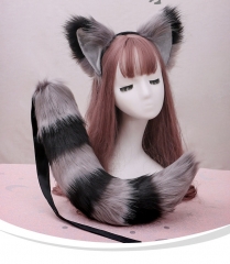 Fox Ears And Fox Tail Christmas Halloween Cosplay Costumes