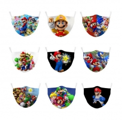 2021 New Super Mario Bros 3D Video Game Face Masks Adult And Kids Masks