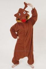 Red Nose Reindeer Kigurumi Onesies Rudolph Costumes