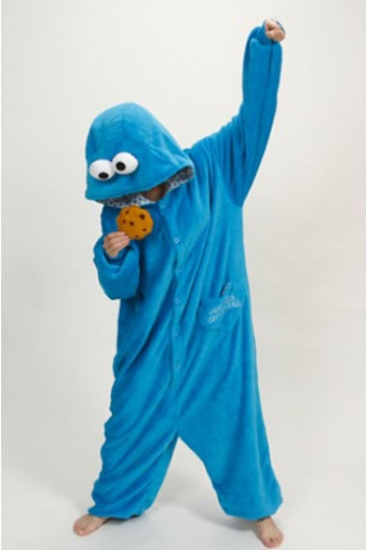 Kigurumi Cookie Monster Onesies Pajamas
