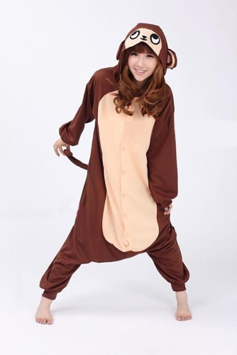Cheap Onesies Monkey Kigurumi Animal Pajamas