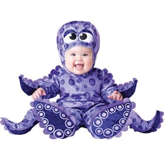 Purple Octopus Baby Romper Onesies Costumes