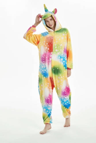 Colorful Stars Unicorn kigurumi Onesies Pajama