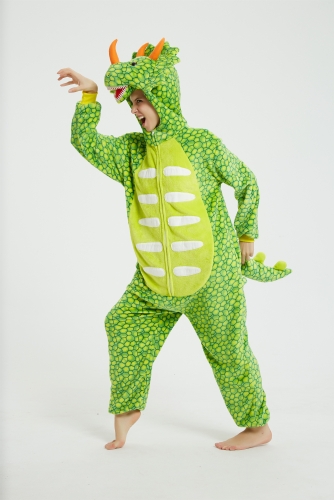 kigurumi Onesies 3D Triceratops Pajama Light Green