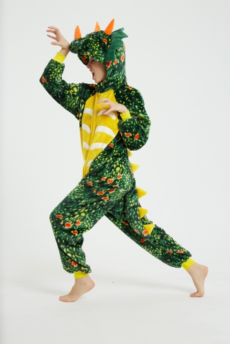 kigurumi Green 3D Triceratops Onesies Pajama