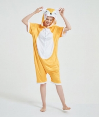 Kigurumi Fox Short-Sleeved Summer Pajama For Kids and Adult