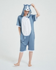 Kigurumi Husky Short-Sleeved Summer Pajama For Kids and Adult