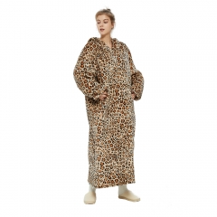 Hooded Blankets Long Leopard