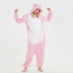 Cartoon Onesies Pajama Pink Pig