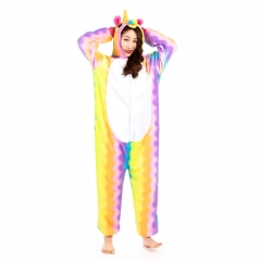Colorful Wavy Unicorn Onesies Pajamas