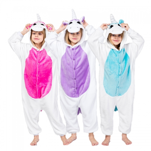 Kids Unicorn Kigurumi Onesies