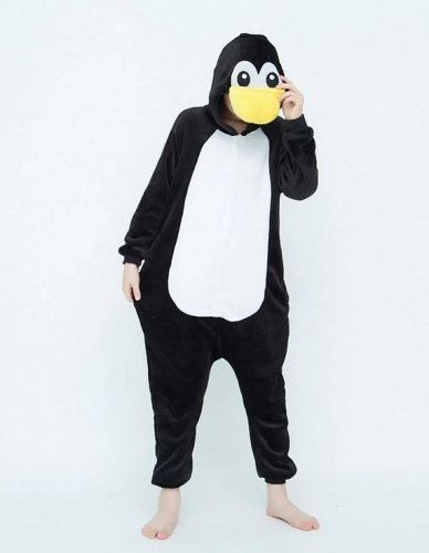 Kids Black Penguin Onesie