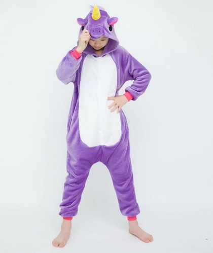 Kids Purple unicorn Onesie