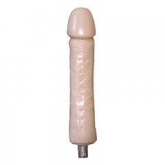 Dildo de silicona grande color carne, accesorio para máquina sexual automática, 26 cm de largo, 5,5 cm de ancho