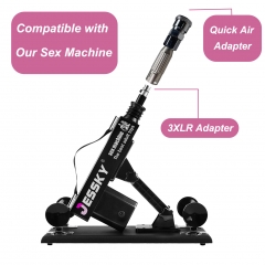 JESSKY Quick Air Connector System Adapter for 3XLR Massage Machine, Love Machine Attachment
