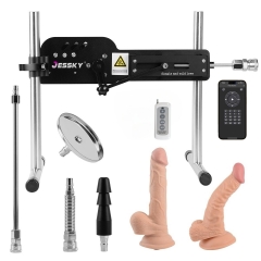 Machine à sexe Premium avec télécommande sans fil et contrôle via une application, comprenant 6 accessoires.