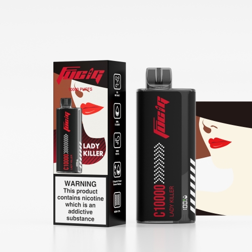 Lady Killer  Screen Display FUCIG C10000 Whoelsale Disposable Vaping 5%Nic Salt