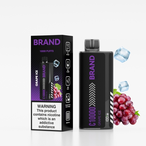 Grape Ice Screen Display FUCIG C10000 Whoelsale Disposable Vaping 5%Nic Salt