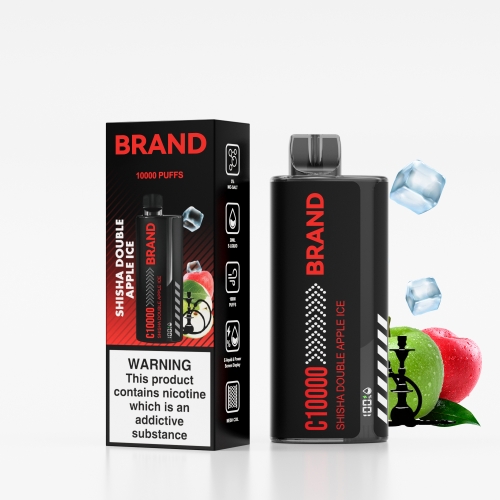 Shisha Double Apple Ice Screen Display FUCIG C10000 Whoelsale Disposable Vaping 5%Nic Salt
