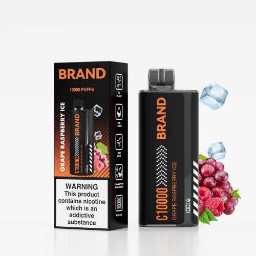 Grape Raspberry Ice Screen Display FUCIG C10000 Whoelsale Disposable Vaping 5%Nic Salt