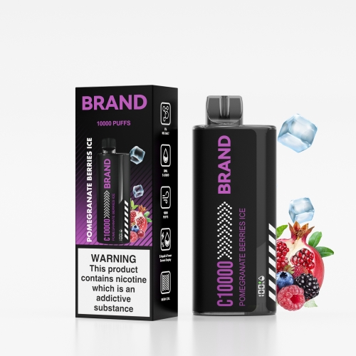 Pomegranate Berries Ice Screen Display FUCIG C10000 Whoelsale Disposable Vaping 5%Nic Salt