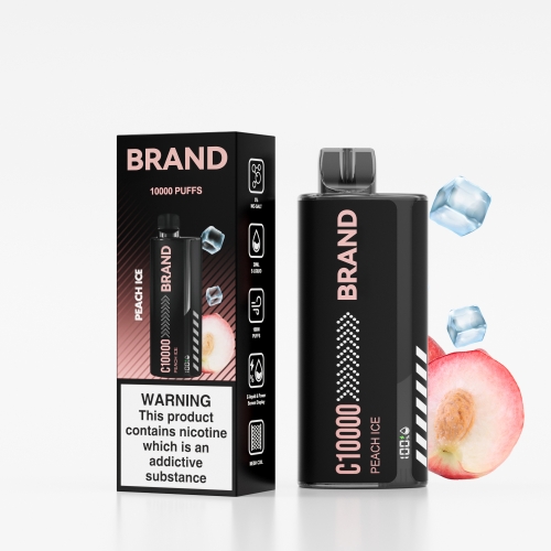 Peach Ice Screen Display FUCIG C10000 Whoelsale Disposable Vaping 5%Nic Salt