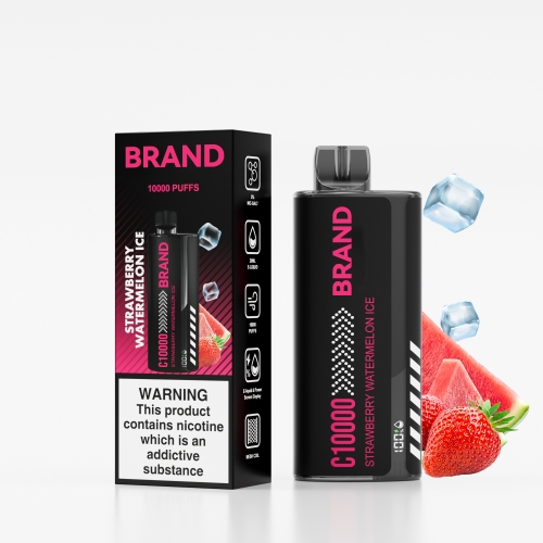 Strawberry Watermelon Ice Screen Display FUCIG C10000 Whoelsale Disposable Vaping 5%Nic Salt