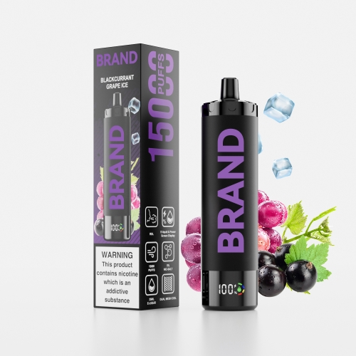 Blackcurrant Grape Ice  Disposable Rechargeable RDL Vape With & Dual Mesh Coil Screen Display  Device