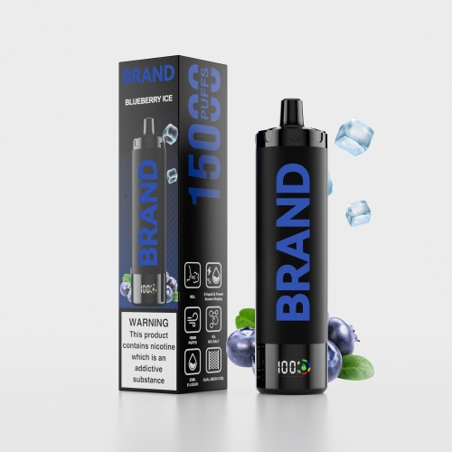 Blueberry Ice  Disposable Rechargeable RDL Vape With & Dual Mesh Coil Screen Display  Device