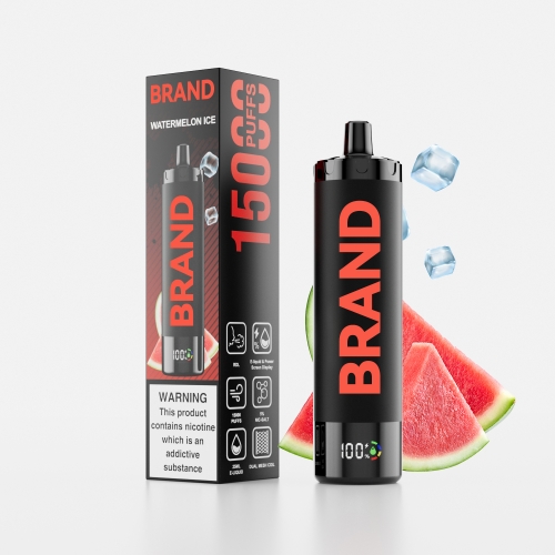 Watermelon  Ice  Disposable Rechargeable RDL Vape With & Dual Mesh Coil Screen Display  Device