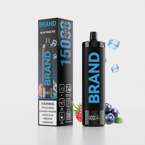 Blue Razz Lemonade Ice  Disposable Rechargeable RDL Vape With & Dual Mesh Coil Screen Display  Device