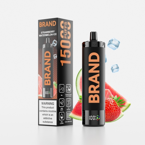 Strawberry Watermelon  Ice  Disposable Rechargeable RDL Vape With & Dual Mesh Coil Screen Display  Device
