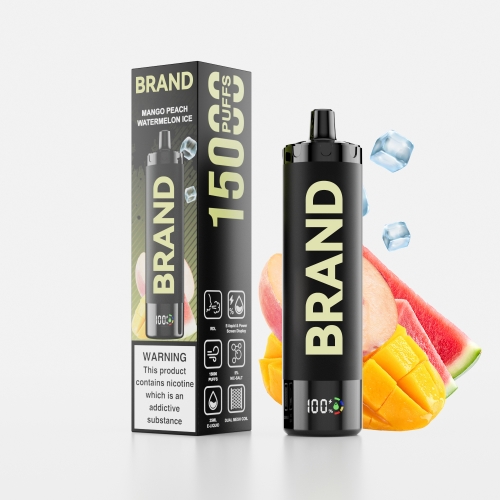 Mango Peach Watermelon  Ice  Disposable Rechargeable RDL Vape With & Dual Mesh Coil Screen Display  Device