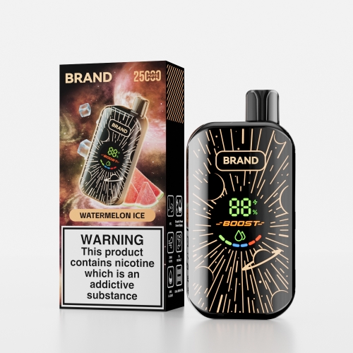 Watermelon Ice E-Cigarette Disposable  Full  Colorful  Screen Display FUCIG M25000 50mg/ml Wholesale  Vapes